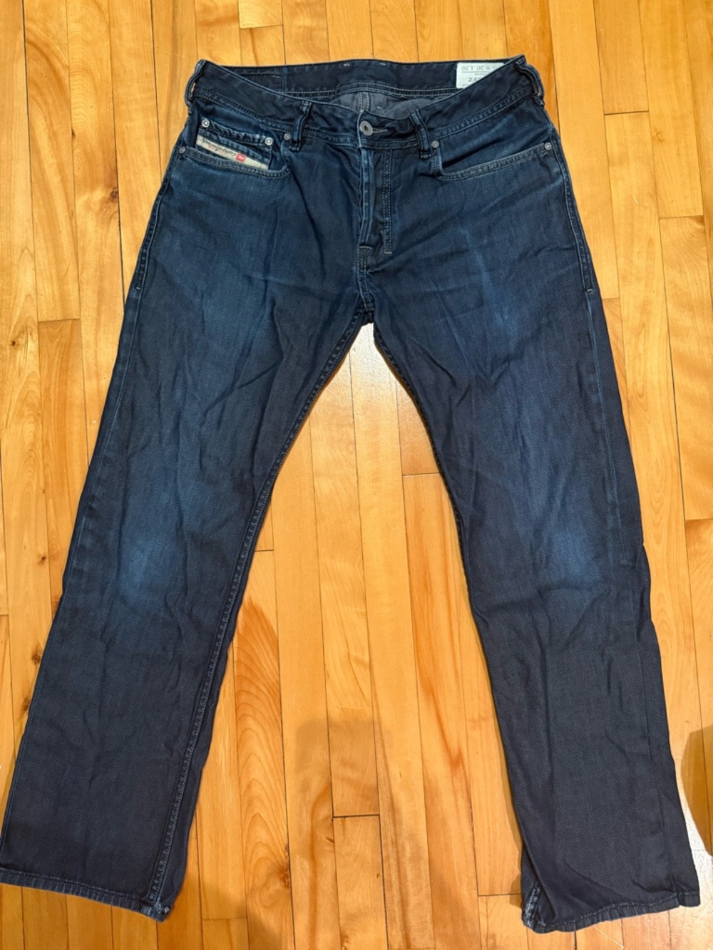 Diesel Men's Dark Blue Relaxed Jeans